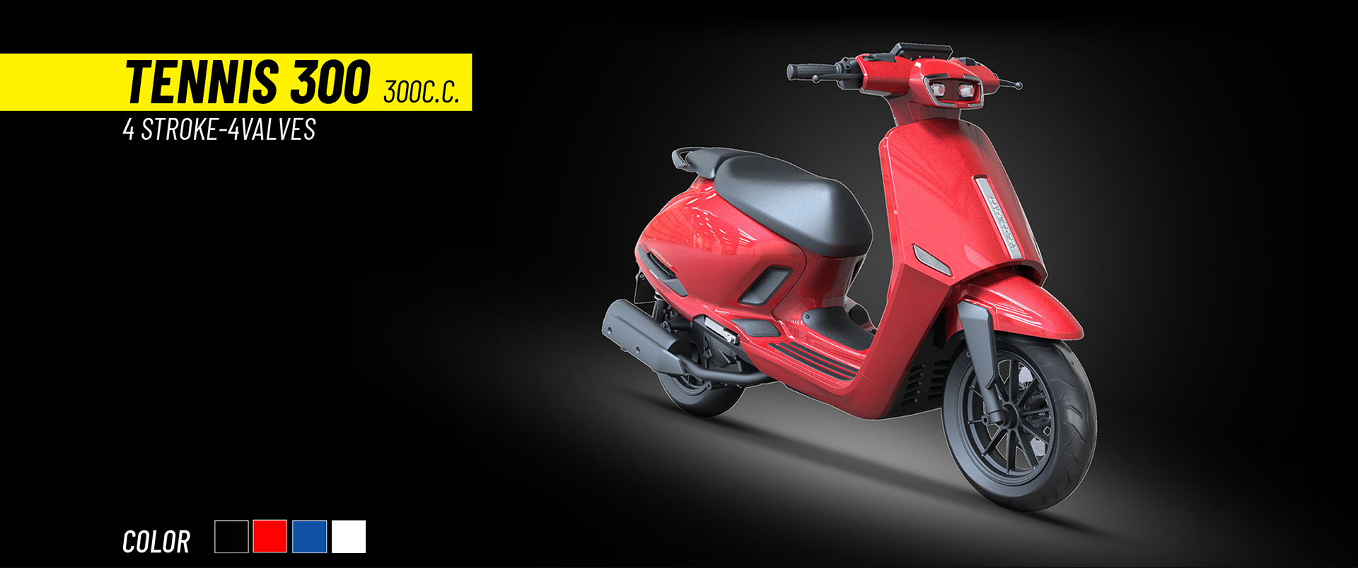 tennis scooter 125 velocifero benzina tartarini design